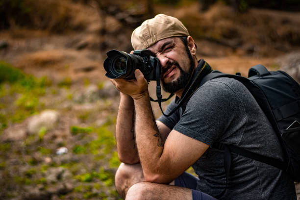 istock Nature photographer shooting Mother Nature 1361122412