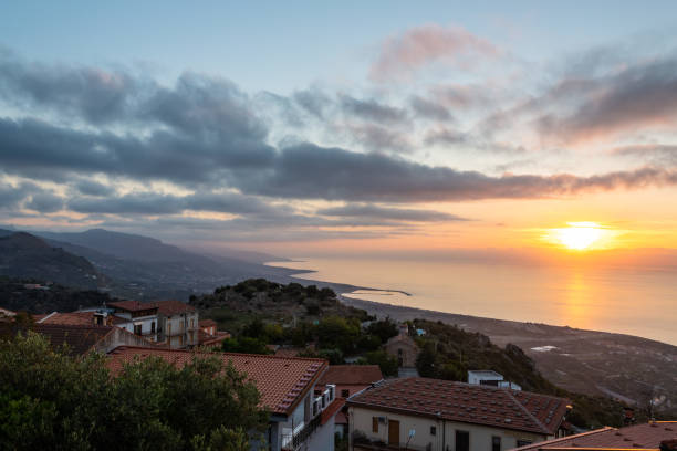 istock Sunset from San Marco D'Alunzio, Sicily, Italy 1361126792