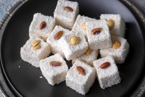 istock Traditional Turkish delight; sultan's delight (Turkish name; Sultan lokumu) 1361127352