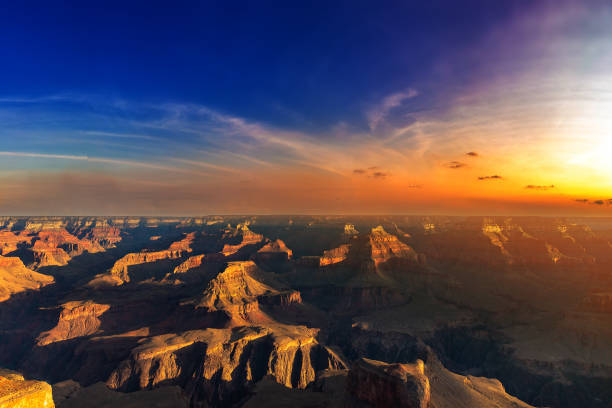 Grand Canyon National Park at Powell Point at sunset, Arizona, USA