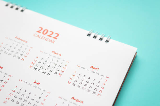 istock 2022 calendar page on blue background business planning appointment meeting concept 1361158607