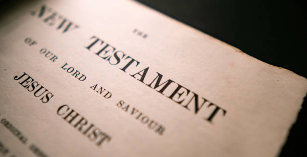 istock Close up of old Holy bible 1361173186