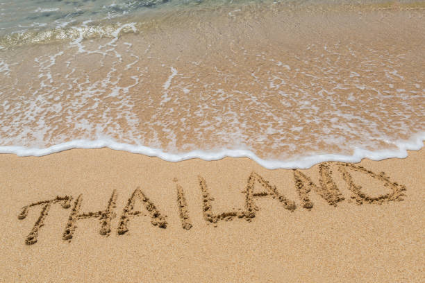 istock Thailand written in a sandy 1361188614