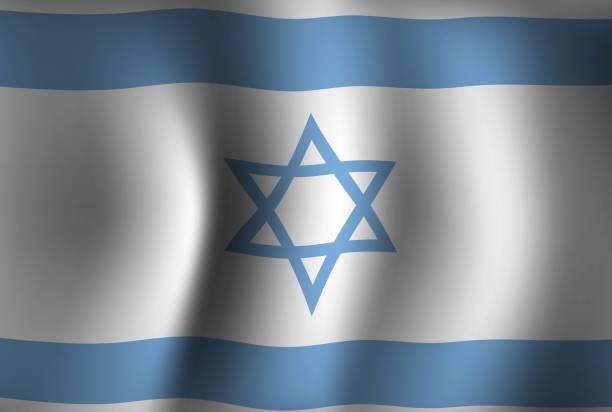 istock Israel Flag Background Waving 3D. National Independence Day Banner Wallpaper 1361199341