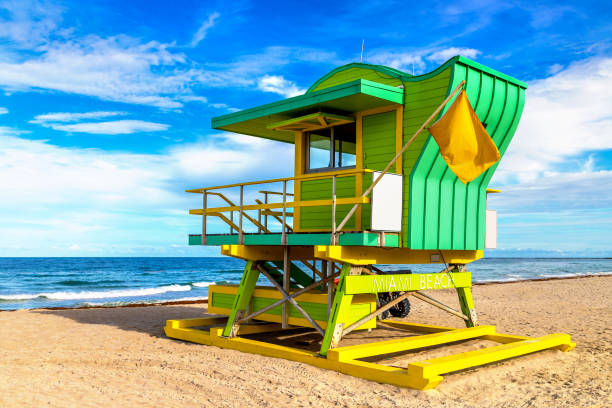 istock Lifeguard tower in Miami Beach 1361200059