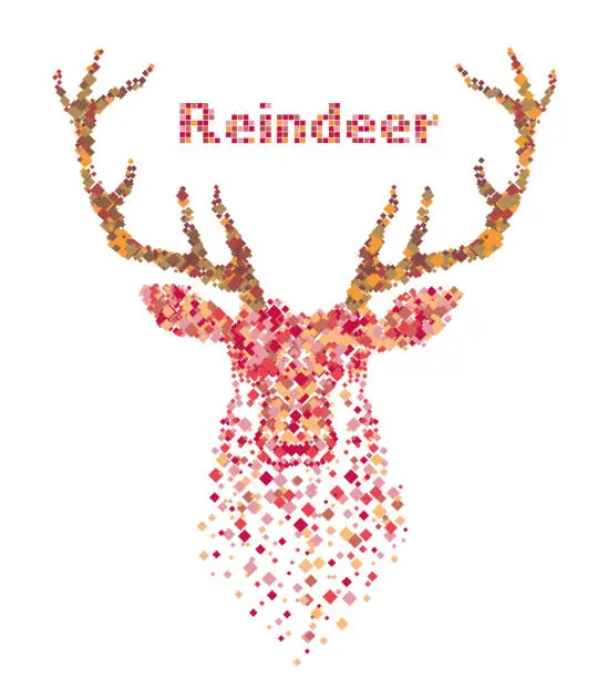 Vector illustration of Reindeer