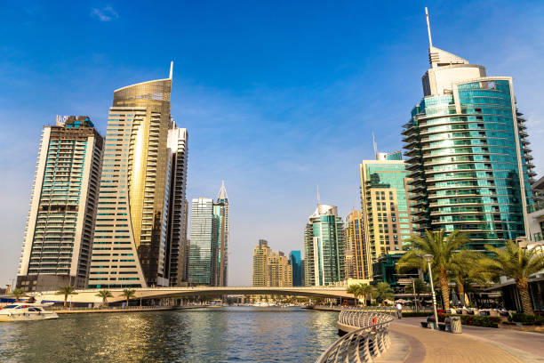 istock Dubai Marina in a sunny day 1361206066