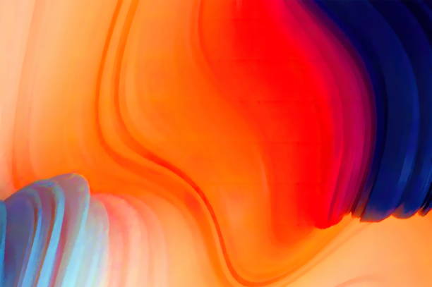 istock 3d rendering Curve Dynamic Fluid Liquid Wallpaper. Light Pastel Cold Color Colorful Swirl Gradient Mesh. Bright Pink Vivid Vibrant Smooth Surface. Blurred Water Multicolor Neon Sky Gradient Background 1361210373
