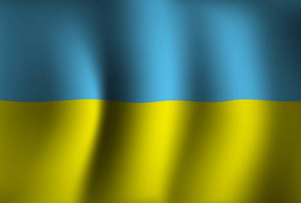 istock Ukraine Flag Background Waving 3D. National Independence Day Banner Wallpaper 1361241098