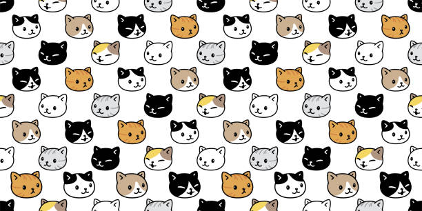 Cute Calico Cats Backgrounds Illustrations, Royalty-Free Vector Graphics &  Clip Art - iStock