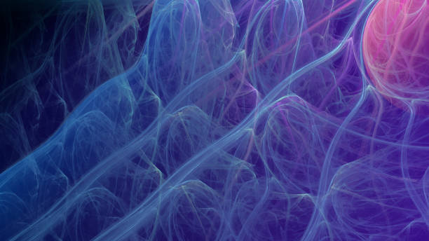 istock Abstract bright futuristic illustration - Energy flows and waves in a swirl. 1361261164