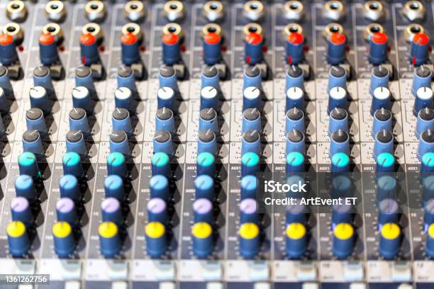 Mixing Console In Music Recording Studio Stock Photo - Download Image Now - Music, Mixing, Video Game