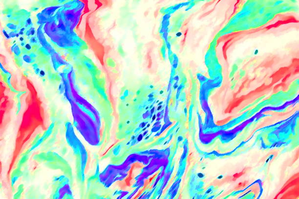 istock 3d rendering Curve Dynamic Fluid Liquid Wallpaper. Light Pastel Cold Color Colorful Swirl Gradient Mesh. Bright Pink Vivid Vibrant Smooth Surface. Blurred Water Multicolor Neon Sky Gradient Background 1361268312