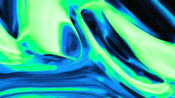 istock 3d rendering Curve Dynamic Fluid Liquid Wallpaper. Light Pastel Cold Color Colorful Swirl Gradient Mesh. Bright Pink Vivid Vibrant Smooth Surface. Blurred Water Multicolor Neon Sky Gradient Background 1361268404
