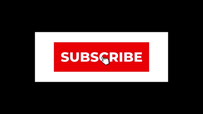 Subscribe, Subscribed Social Media Push Button - Alpha Channel