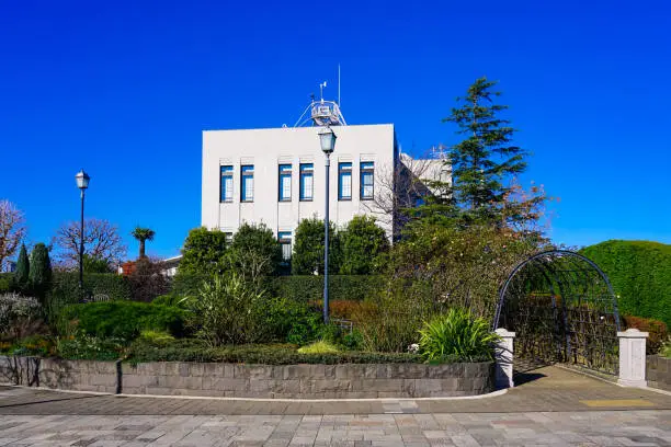 Photo of Yokohama Local Meteorological Observatory in the back of Bluff 99 Garden (Yamate Hon-dori, Yamate-cho, Naka-ku, Yokohama)