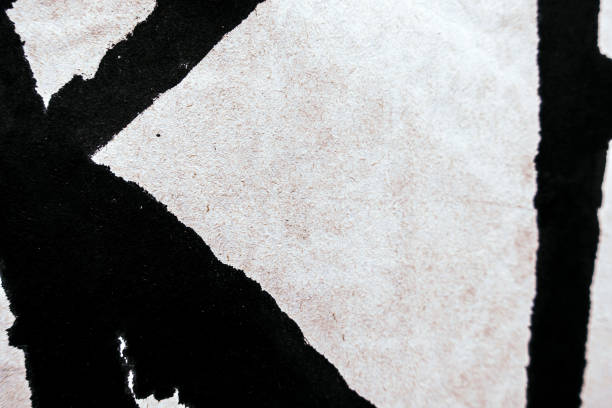 istock Close-up of modern abstract lines and forms painted 1361270465