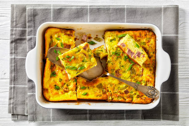 istock Oven Baked Denver Omelette in a baking dish 1361273967