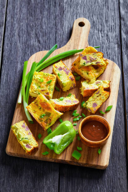 istock Oven Baked Denver Omelette on a board 1361273974