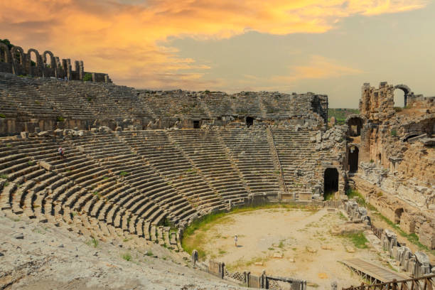 istock Perge Ancient City Amphitheatre 1361276587