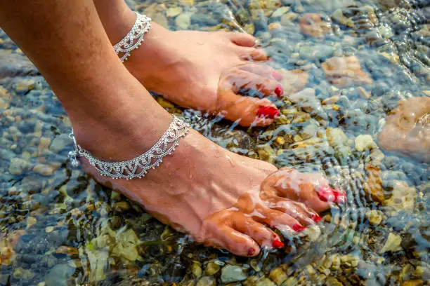 Photo of Beautiful Silver Anklets
