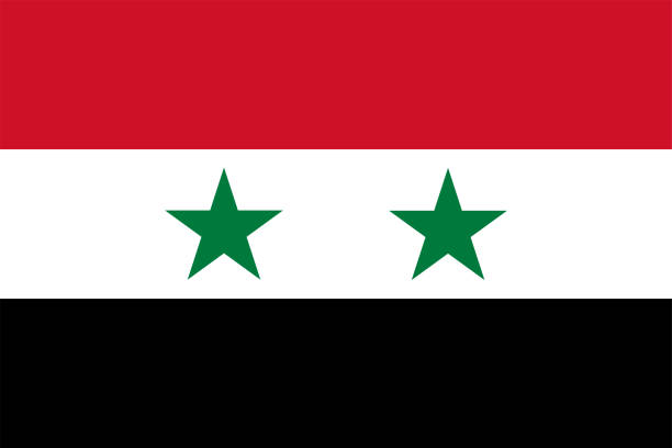 ilustraciones, imágenes clip art, dibujos animados e iconos de stock de la bandera nacional del mundo, siria - siria