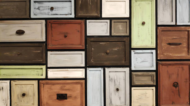 istock colorful wooden drawer background for decoration 1361287773