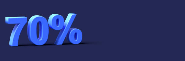 istock 3d blue words 70 percent off discount with blank background 1361287800