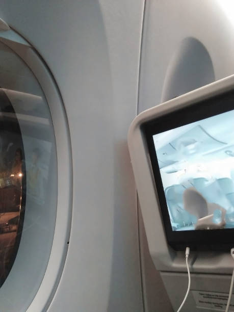istock Window in an aircraft in flight 1361287958