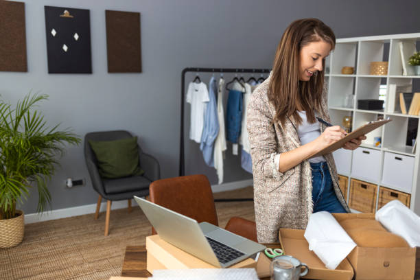 istock Online small business owner. 1361289258