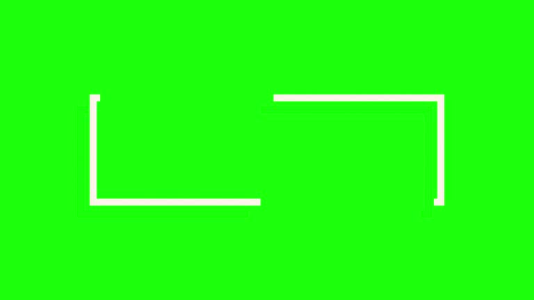 Rectangle Shape Animation for Copy Space and Text Space in a loop - Rectangle animation Background stock Video - on Green Screen Background For Chroma Keying