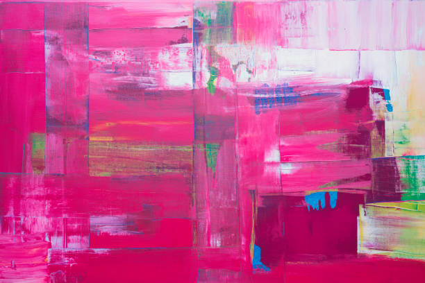 istock Pink abstract multicolored background artistic character 1361294694