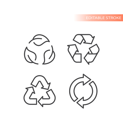 Recycle outline icon