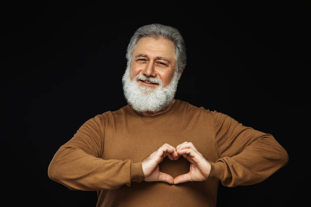 istock Portrait of a real happy old man 1361312302