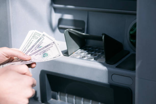 istock stands at the ATM 1361312560