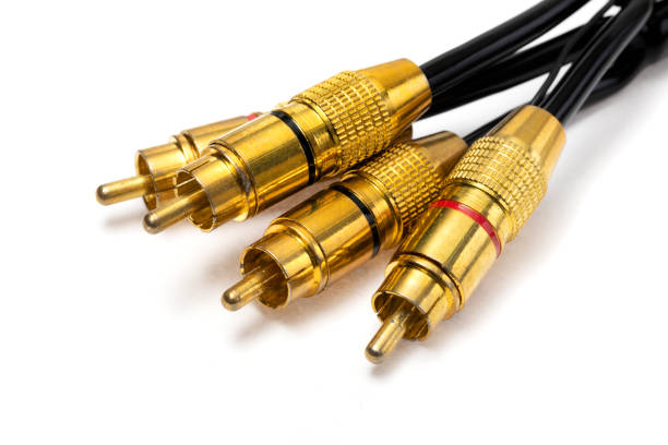 istock Coaxial stereo connector for connecting audio components 1361318198