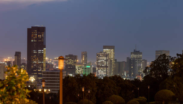 Pretoria Skyline Pretoria skyline after the sunset overlooking the city from Union Building pretoria stock pictures, royalty-free photos & images