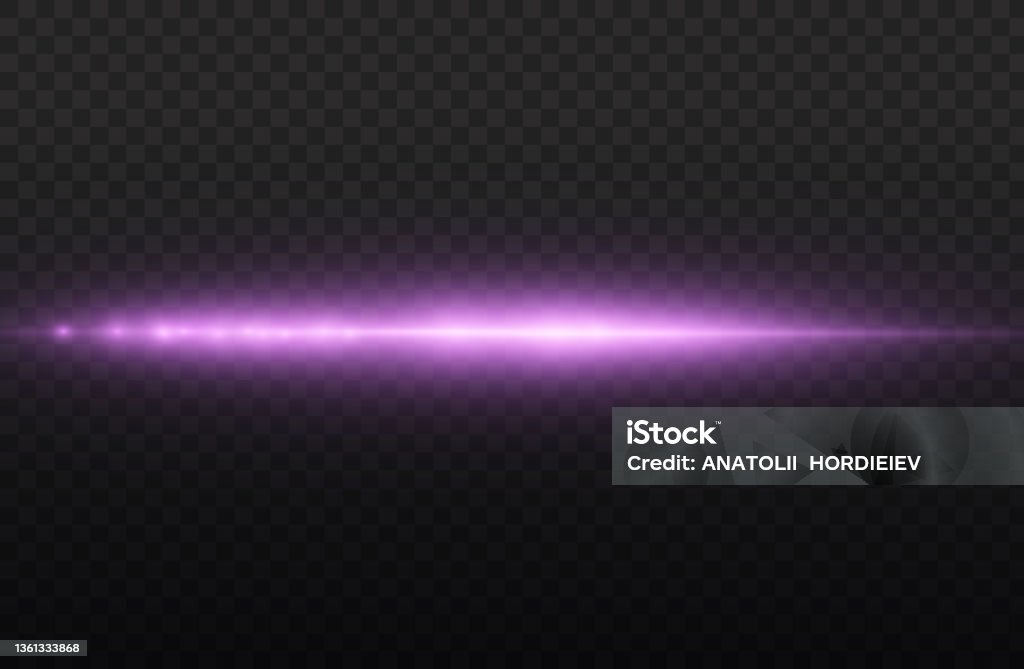 Random Violet Line Horizontal Violet Light Rays Flash Purple Line Stock Illustration ...