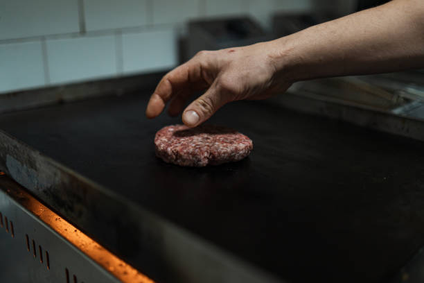 istock Process of delicious hamburger 1361335186