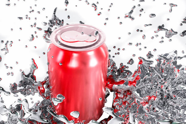 istock brackgrounds contaminated by toxic mercury droplets that spread around an aluminum can drink container 1361340578