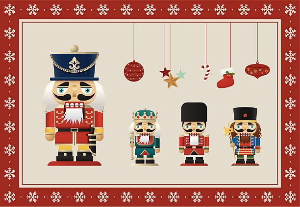 illustrations, cliparts, dessins animés et icônes de nutcrackers de noël - human teeth vector illustration and painting cartoon