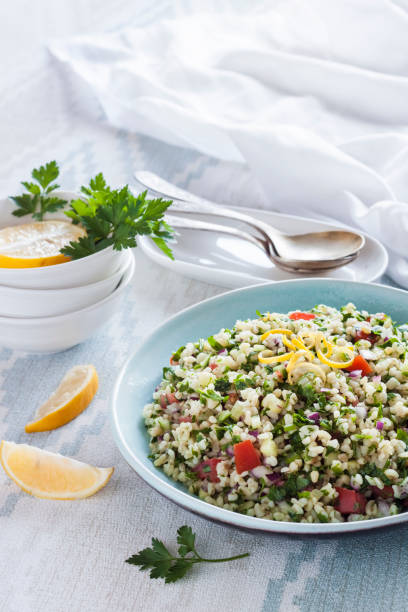 istock Tabbouleh salad. Traditional middle eastern or arab vegetarian dish 1361363719
