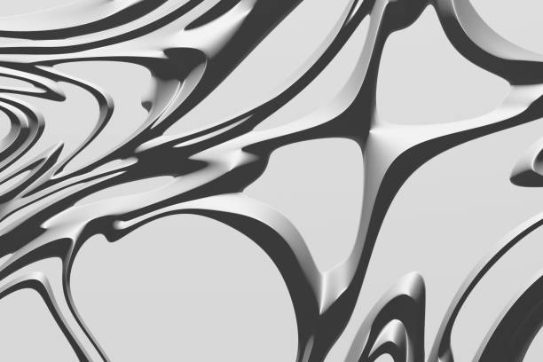 istock Abstract monochrome psychedelic painting painted by altered consciousness. 1361363892