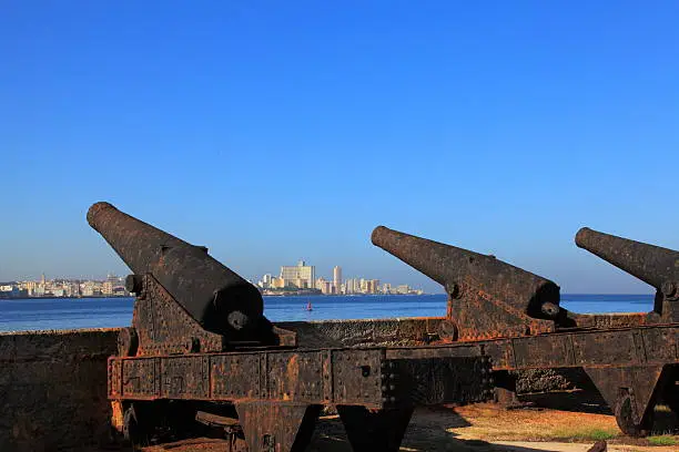 Photo of Old Cannons at El Morro Castle, Havana