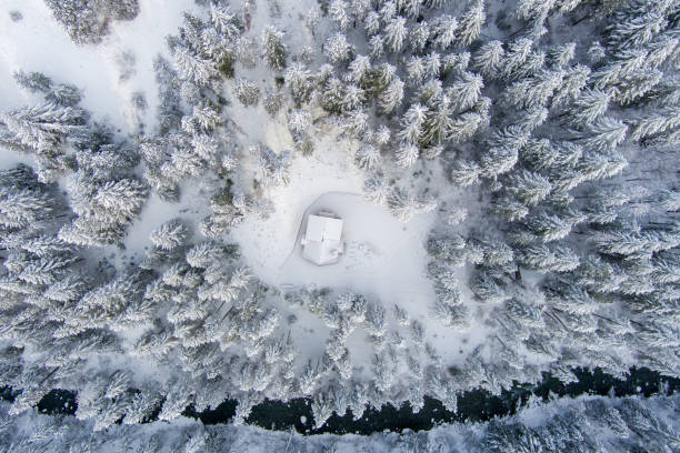 funivia inverno - tree leavenworth snow sky foto e immagini stock
