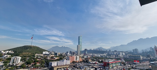 Monterrey mexico, second biggest city in mexico, with the tallest tower in latinamerica