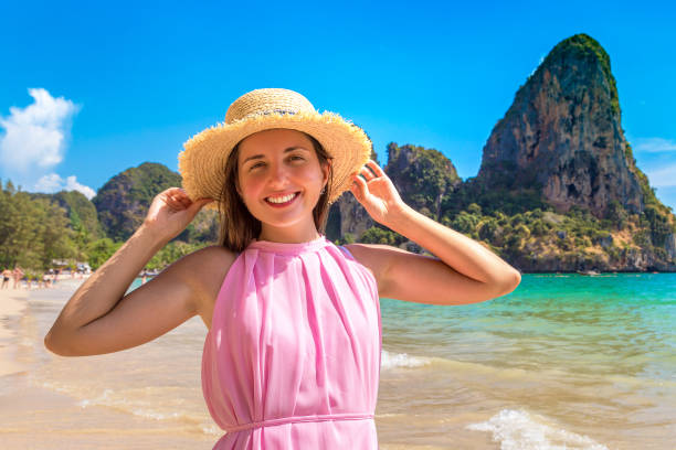 istock Woman at Railay Beach 1361377113