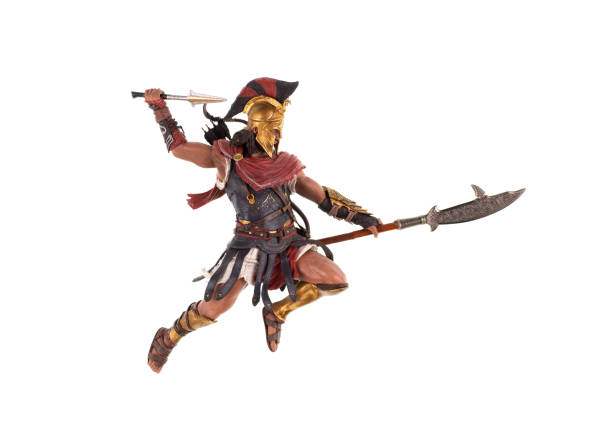 istock Spartan Warrior on a white background 1361379812