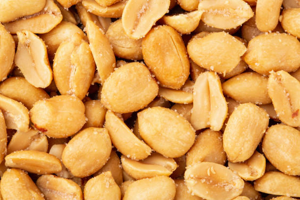 istock Peanuts background closeup macro photography 1361388610