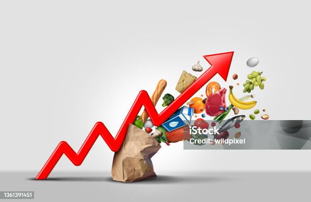 Rising Food Cost Stock Photo - Download Image Now - Inflation - Economics, Food, Canada